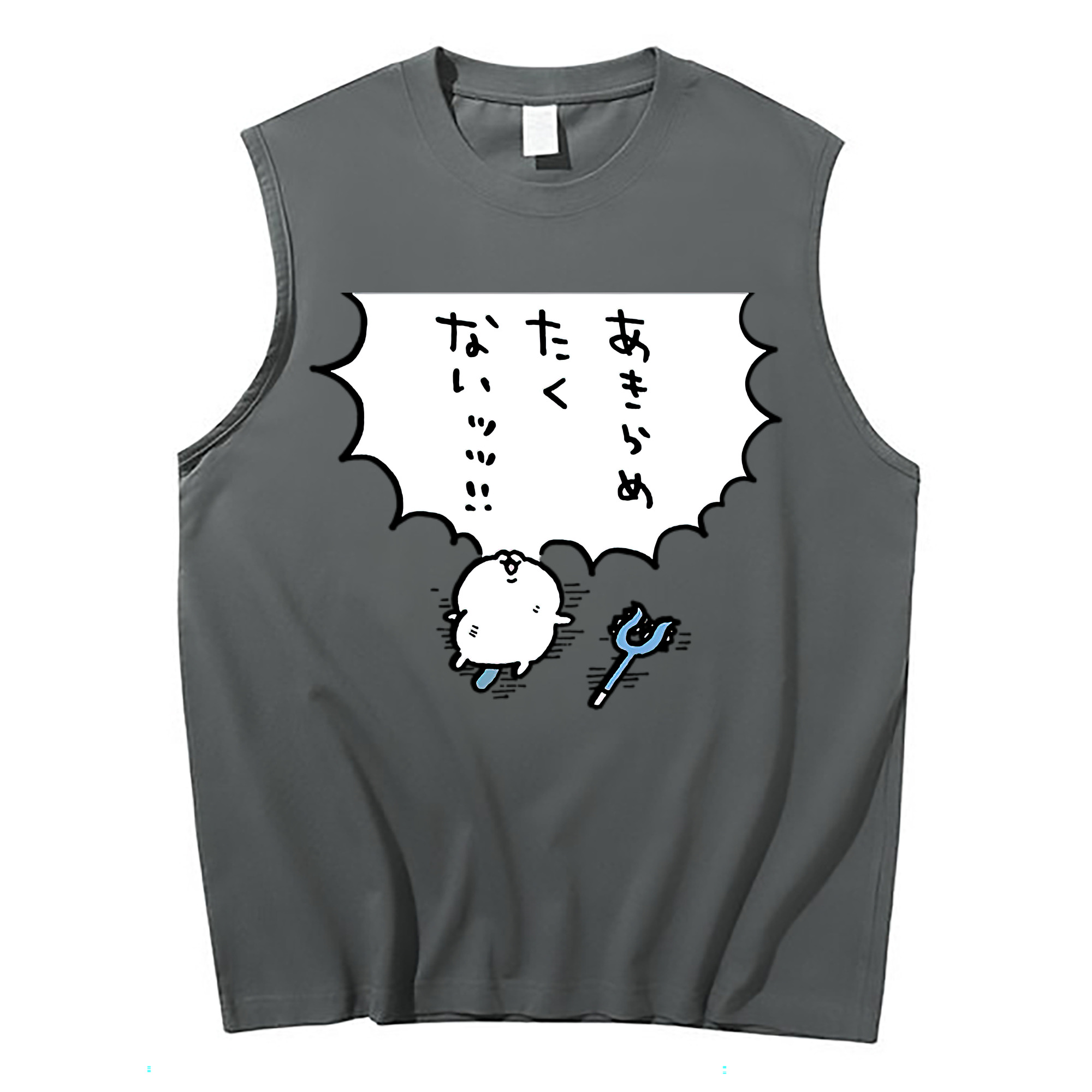 （画像用） ちいかわ ちいかわ Chii-kawa chiikawa コットン100％タンクトップ（フロントプリント）